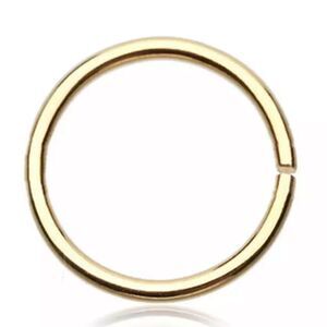 Stainless Steel Segment Ring in gold, 8mm